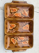 Plat à compartiments céramique Poët-Laval Années 60 TRES BON ETAT