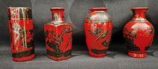 Art Asiatique 4 petits vases