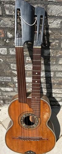 Double neck vienna guitar - double-neck,