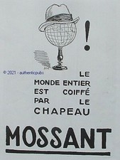 PUBLICITE MOSSANT CHAPEAU LE