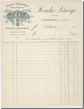 Facture Vierge - Houdée Lelarge Vignes Greffée et Porte Greffe à Fondettes 190?