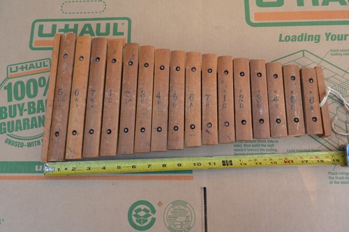 Vintage note wood bar - note,