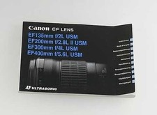 Manuel D'Utilisation Canon EF