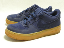 NIKE AIR FORCE 1 ONE GS TAILLE 37,5 EUR BLUE 596728-435 BASKET BLEUE SNEAKERS