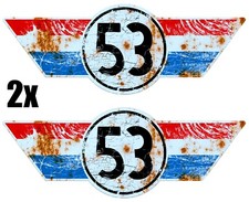 2x 53 HERBIE RUSTEE NEW BEETLE