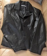 BLOUSON CUIR VESTE NOIRE
