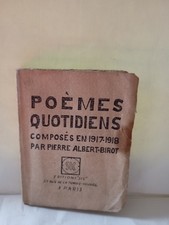Poèmes quotidiens, composés en 1917-1918, Pierre Albert-Birot. "Sic" 1919