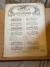 Léo Delibes Sylvia n°10 Pizzicati partition piano éditions Heugel