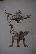 PEQUEGNOT (1819-1878) GRAVURE XIX° ORNEMENT VERSAILLES VASE ANTIQUE BAROQUE F