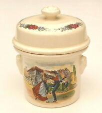 Pot à foie gras en faïence de Sarreguemines Simplex, modèle OBERNAI parfait état