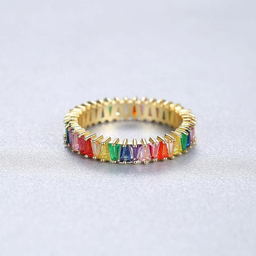 Bague colorée argent - bague,