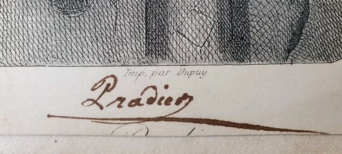 Rare xixeme portrait - rare, litho