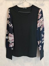 T-Shirt noir manches longues