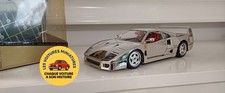 Ferrari F40 1987 burago 1/18 - miniature chrome - boite - Rare vintage collector