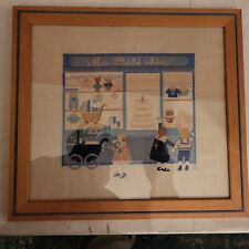 Tableau brodé au point de