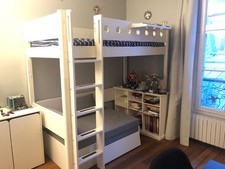 Lit mezzanine flexa - flexa,, blanc