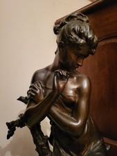 Bronze Original Mathurin MOREAU. La Vestale 19eme  Siecle