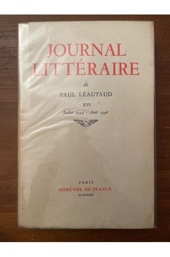 Journal littéraire tome - journal, xvi