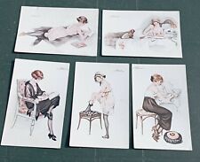 5 CPA ILLUSTRATEUR SUZANNE MEUNIER DECOLLETES PARISIENS SERIE 52