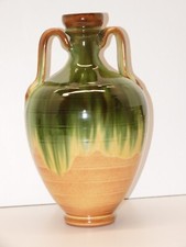 *CRUCHE BELLE POTERIE TERRE CUITE VERNISSEE Signée M G AHOYO ESPAGNE XXe  D