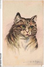 AKYP7-0635-CHAT - DESSIN PORTRAIT DE CHAT TIGRE