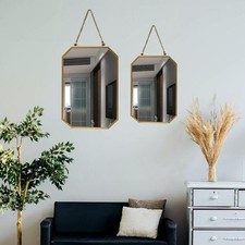 Miroir suspendu avec chaîne suspendue Miroir en métal pour mur pour la