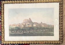 Émile Henry Aquarelle Village