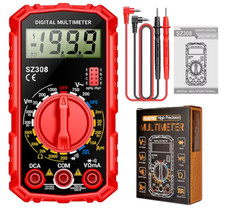 Multimètre Numérique Voltmètre Ampèremètre Ohmmètre LCD Rétroéclairé