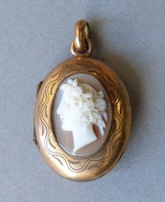 Pendentif porte-photo camée