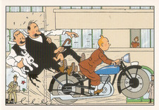 HERGE  carte postale bd 