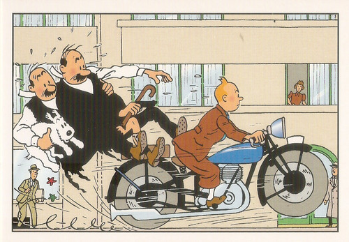 Herge carte postale - postale, bd