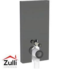 Module sanitaire Geberit Monolith pour WC BTW, 101 cm. Verre lave, noir chromé