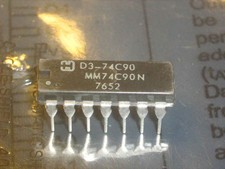 MM74C90N 4 BIT DECADE COUNTER    1pcs