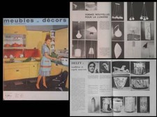 MEUBLES ET DECORS n°740 1960 LUMINAIRE, BINY, DISDEROT, LIES COSJIN, WESTENENK