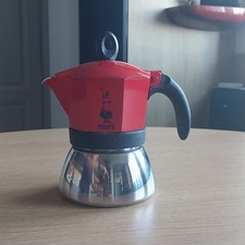 BIALETTI Moka Induction Cafetière Italienne Expresso 0,240 L  Rouge / Argent TBE