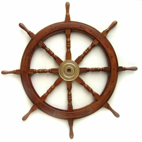 Ancien grand volant bois - grand,