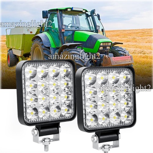 2pcs square led - 4", work