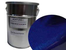 1 Litre 1K Peinture Résine Nuit Bleu Métallisé Lackpoint Brillant Tendance $