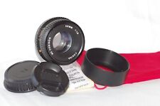 Objectif Pentax K 50mm f1,8 COSINON avec bouchons, pare-soleil et housse, BOKEHS