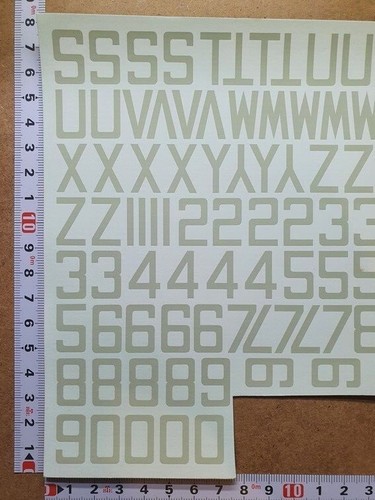 Decals lettres - decals, à