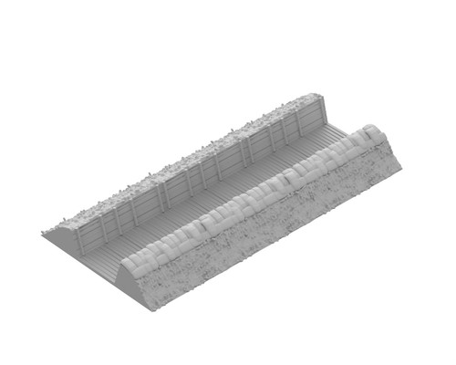 Straight long trench system - long,