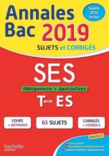 Annales BAC SES Tle ES -