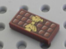 LEGO RedBrown Tile 1x2 Candy Bar Chocolate Blocks Ref 3069bpb440 Set 41393 75957
