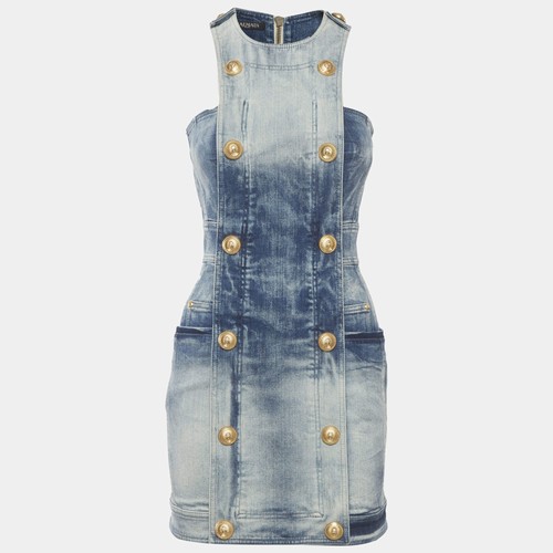 Mini robe denim délavé - robe,