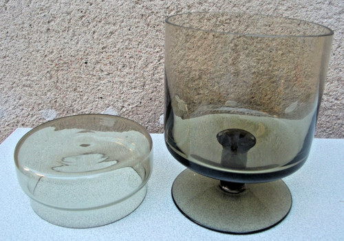 Pot bicuits verre - à, fumé