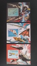 Djibouti ULM Aéronautique MNH neuf  yv PA 197 198 199 1984 Bloc Luxe