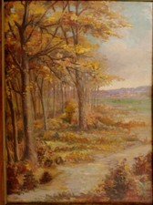 Tableau Emile Roy paysage vers