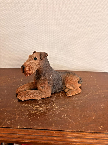 Sculpture airedale terrier - airedale, par