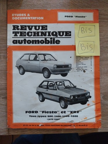 Revue technique ford fiesta - technique,