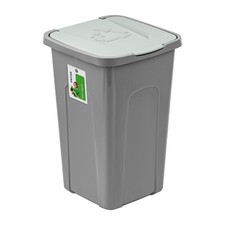Poubelle PAFEN grise 50 L avec